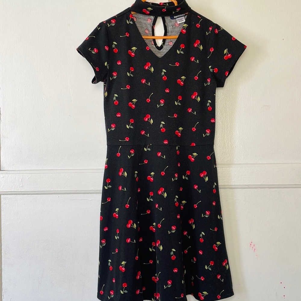 Basic Editions Girl Cherry Print Dress